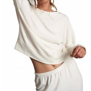 NEW PERFECTWHITETEE selma sweater jersey pullover in sugar